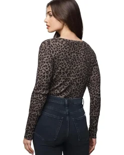 Splendid Leo Forever Henley Leopard Print Clearance