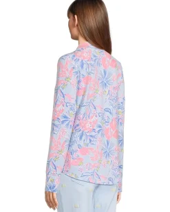 Lilly Pulitzer Leona Upf 50+ Zip-Up Multi Elephant Splash Outlet
