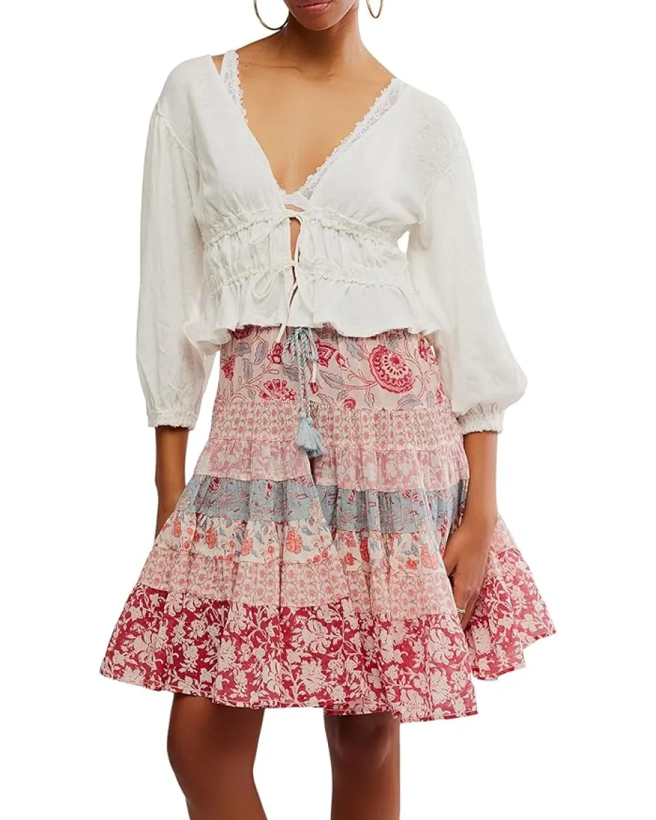 Women Free People Lets Go Blouse