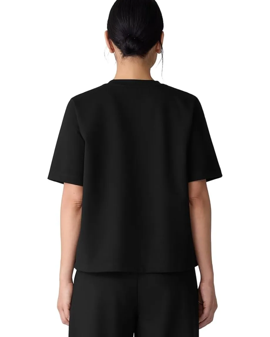 Women Eileen Fisher Lightweight Ponte Crew Neck Tee