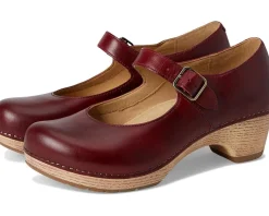 Dansko Lilah Red Waxy Burnished Clearance