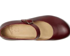 Dansko Lilah Red Waxy Burnished Clearance