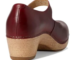 Dansko Lilah Red Waxy Burnished Clearance