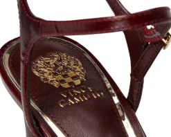 Vince Camuto Lilah Ankle Strap High Heel Sandal Plum Sale