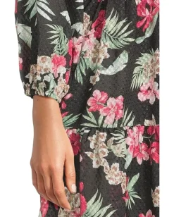 Tommy Bahama Lily Cat Open Front Tunic Black Hot