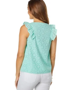 Women Lilly Pulitzer Lina Eyelet Top
