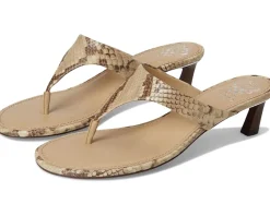 Vince Camuto Lina Thong Kitten Heel Sandals Taupe/Mid Taupe New