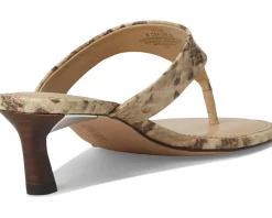 Vince Camuto Lina Thong Kitten Heel Sandals Taupe/Mid Taupe New