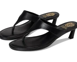 Vince Camuto Lina Thong Kitten Heel Sandals Black Sale