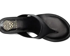 Vince Camuto Lina Thong Kitten Heel Sandals Black Sale