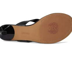 Vince Camuto Lina Thong Kitten Heel Sandals Black Sale