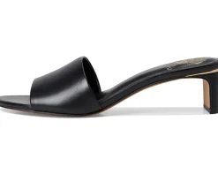 Vince Camuto Linanna Heeled Slide Sandals Black Discount