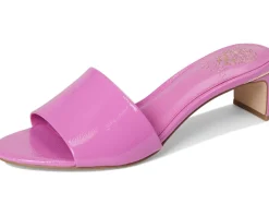 Vince Camuto Linanna Heeled Slide Sandals Lotus Pink Discount
