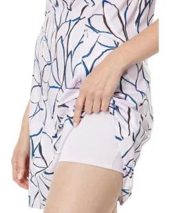 Callaway Linear Floral Sleeveless Dress Pink Nectar Online