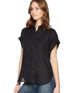 Women Lauren Ralph Lauren Linen Dolman-Sleeve Shirt