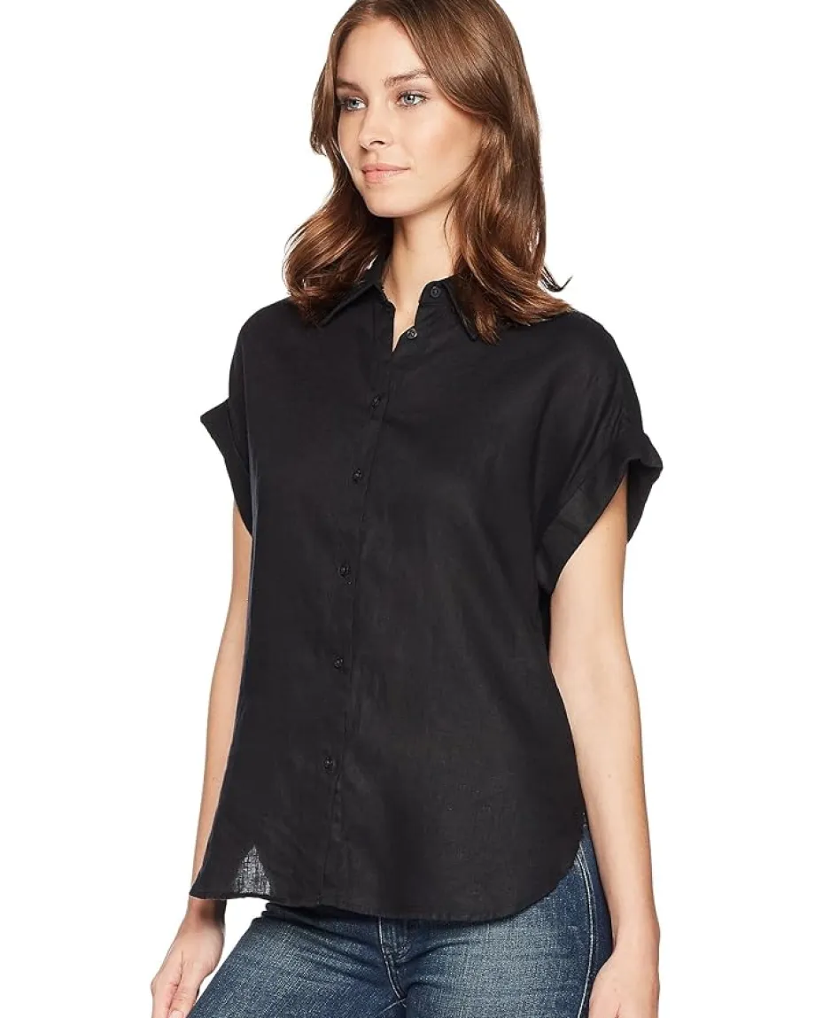 Women Lauren Ralph Lauren Linen Dolman-Sleeve Shirt