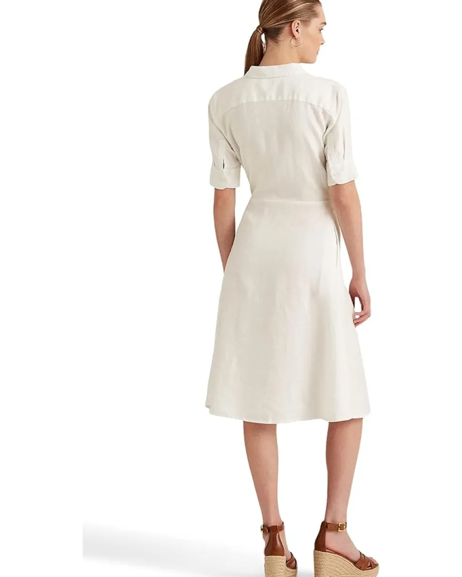 Women Lauren Ralph Lauren Linen Shirtdress