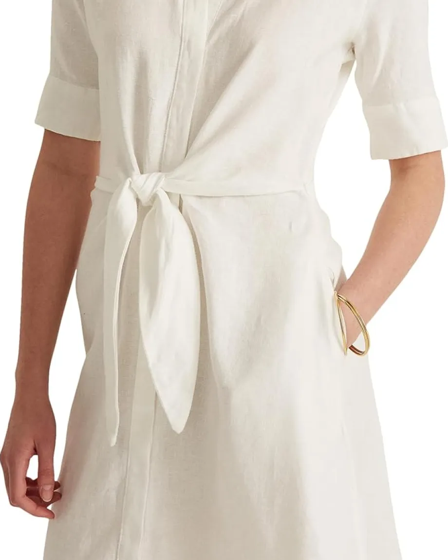 Women Lauren Ralph Lauren Linen Shirtdress