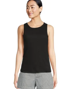 Sanctuary Linen Tank Black Best