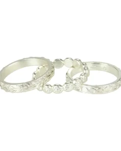 Women Dogeared Links, Flowers & Wheat (Set of 3)