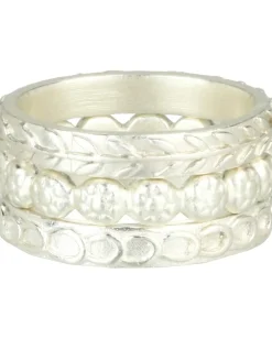 Women Dogeared Links, Flowers & Wheat (Set of 3)