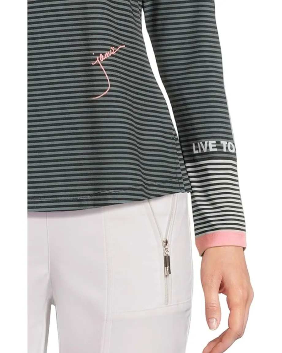 Women Jamie Sadock Live To Dream Long Sleeve Sunsense 1/4 Zip Top