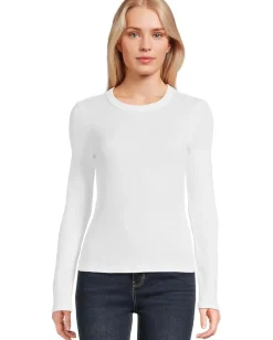 Women Michael Stars Liyah Ribbed Long Sleeve Tee