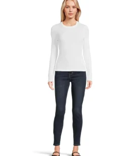Women Michael Stars Liyah Ribbed Long Sleeve Tee