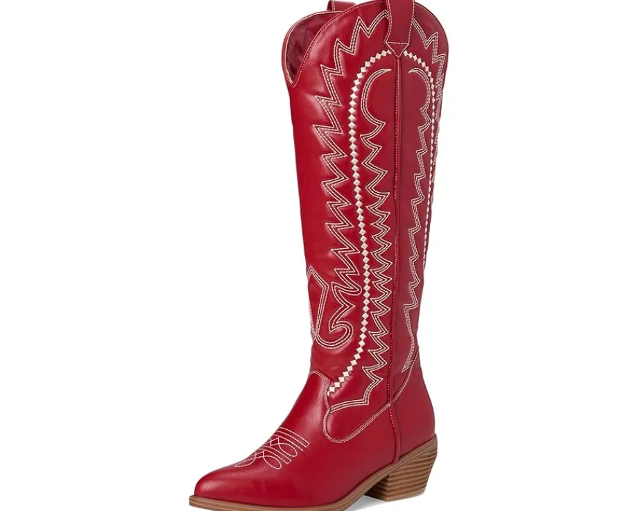 MIA Locklyn Deep Red/Off White Sale