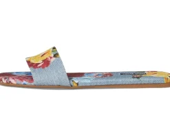 Nine West Lolipop Blue Scattered Rose Denim Multi