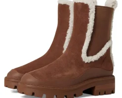 Kate Spade New York London Shearling Chelsea Boots Hot Chocolate Sale