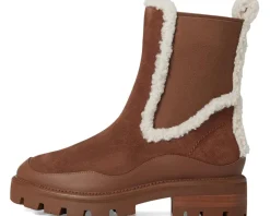 Kate Spade New York London Shearling Chelsea Boots Hot Chocolate Sale