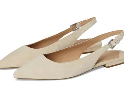 Lauren Ralph Lauren Londyn Suede Slingback Flat Sand Dune Hot