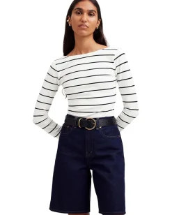 Madewell Long Sleeve Ballet Back Tee True Black Outlet