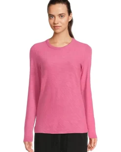 Women Lilla P Long Sleeve Bias Crew Neck
