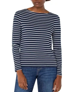 Women Liverpool Los Angeles Long Sleeve Boatneck Knit Top