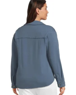 Women Mod-o-doc Long Sleeve Button Front Shacket