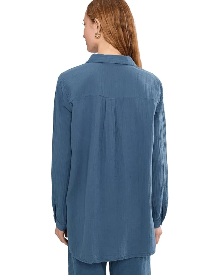 Women Mod-o-doc Long Sleeve Button Up Tunic
