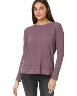 Women Mod-o-doc Long Sleeve Crew Neck Boxy Top