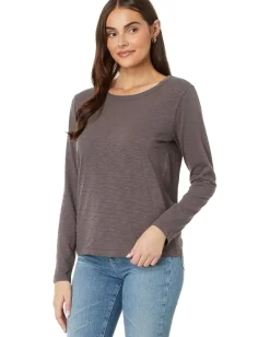 Mod-o-doc Long Sleeve Crew Neck Favorite Tee Dark Pewter