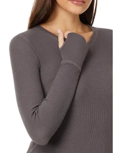 Women Mod-o-doc Long Sleeve Crew Neck Tee with Thumbhole