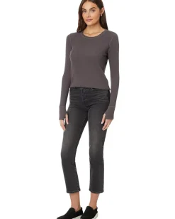 Women Mod-o-doc Long Sleeve Crew Neck Tee with Thumbhole