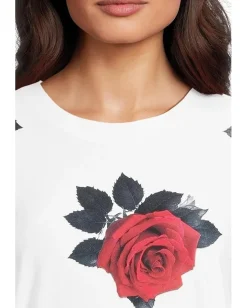 Women Norma Kamali Long Sleeve Crew Top Shorts