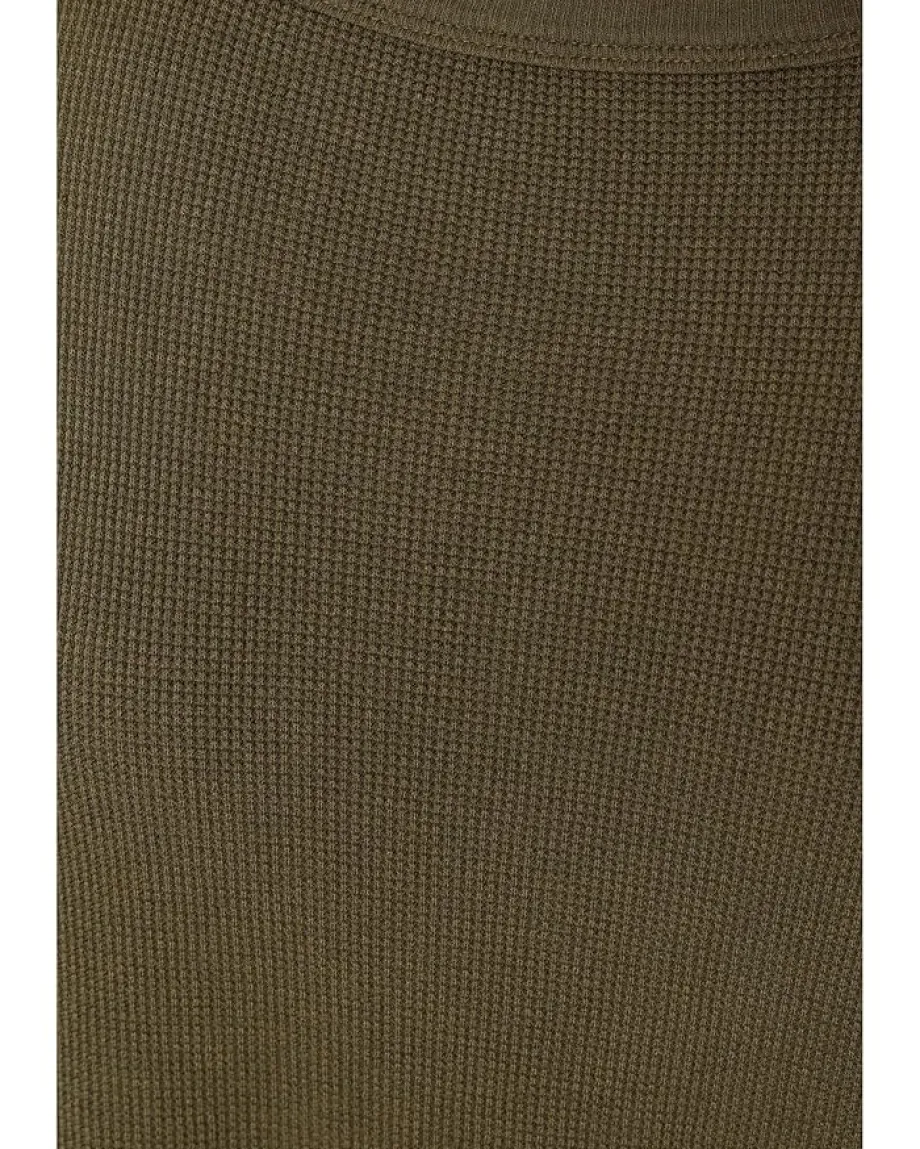 Mod-o-doc Long Sleeve Dropped Armhole Oversized Top Fern Outlet