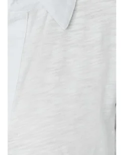 Mod-o-doc Long Sleeve Easy Polo Tee White 1 Clearance