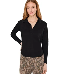 Women Mod-o-doc Long Sleeve Easy Polo Tee