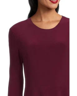 Women Norma Kamali Long Sleeve Flared Dress