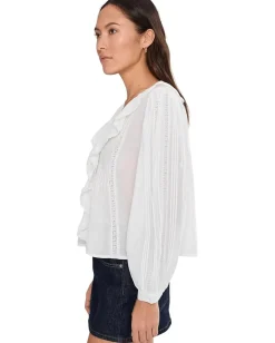 Women Madewell Long Sleeve Kelly With Lace