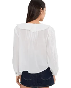 Women Madewell Long Sleeve Kelly With Lace