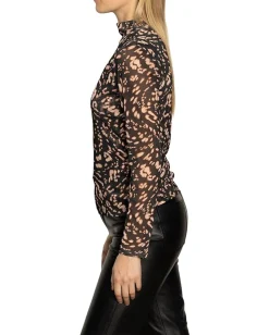 Women Sanctuary Long Sleeve Mesh Mock